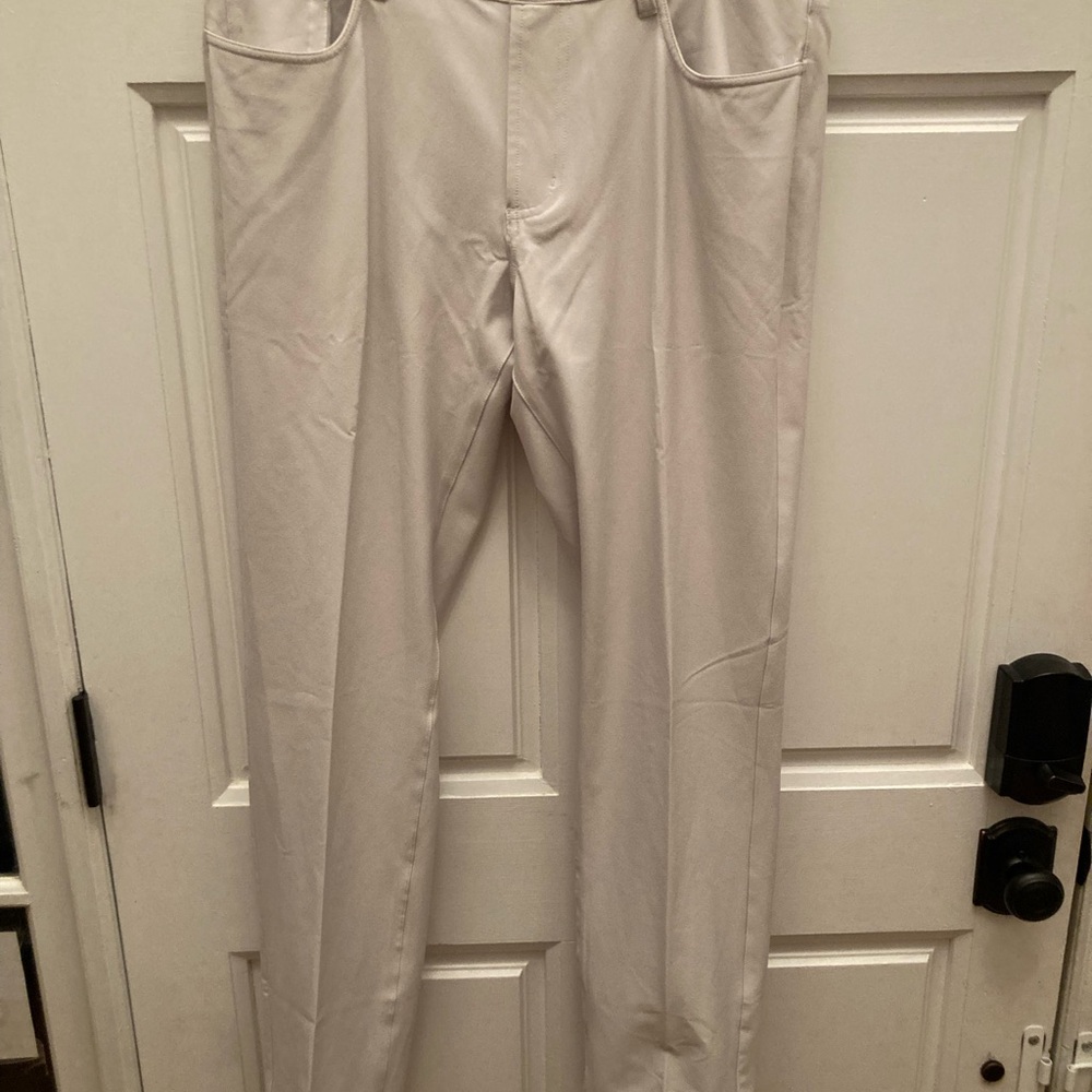 NWT Dunning Golf Men's Classic Cream Dress Pants